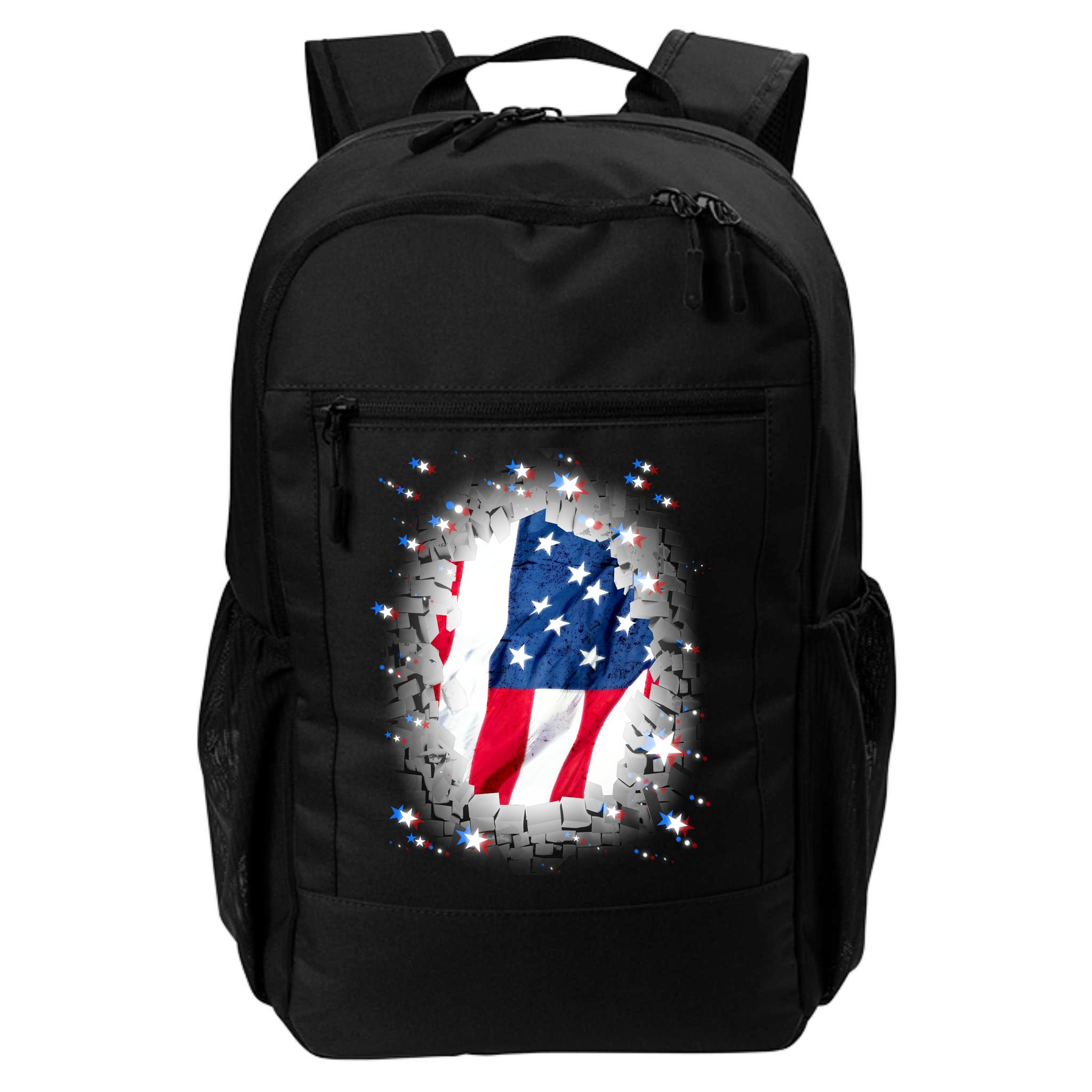 USA Torn Star American Flag Backpack