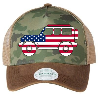 USA Truck American Flag Legacy Tie Dye Trucker Hat