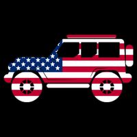 USA Truck American Flag Apron