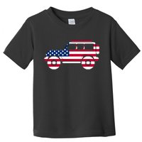 USA Truck American Flag Toddler T-Shirt