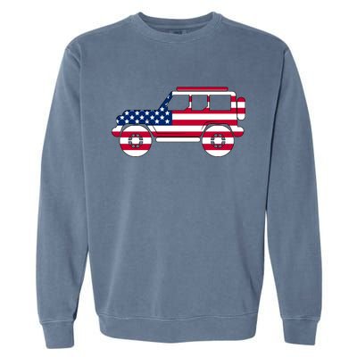 USA Truck American Flag Garment-Dyed Sweatshirt