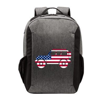 USA Truck American Flag Vector Backpack