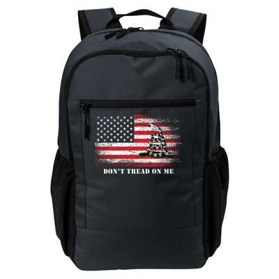 USA Vintage Flag Don't Tread On Me Daily Commute Backpack