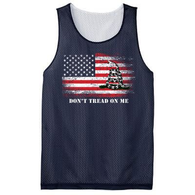 USA Vintage Flag Don't Tread On Me Mesh Reversible Basketball Jersey Tank