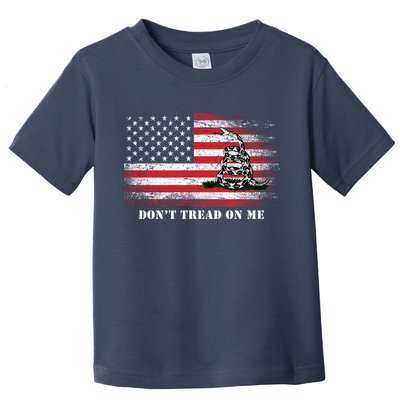 USA Vintage Flag Don't Tread On Me Toddler T-Shirt