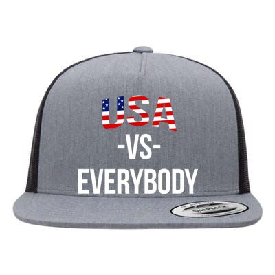 USA Vs Everybody Flat Bill Trucker Hat