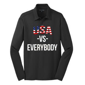 USA Vs Everybody Silk Touch Performance Long Sleeve Polo