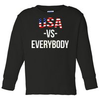 USA Vs Everybody Toddler Long Sleeve Shirt