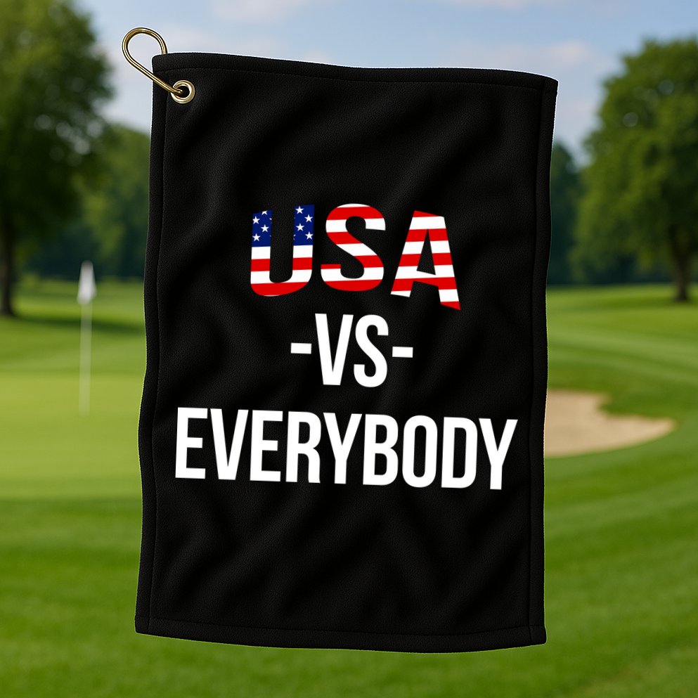 USA Vs Everybody Golf Towel