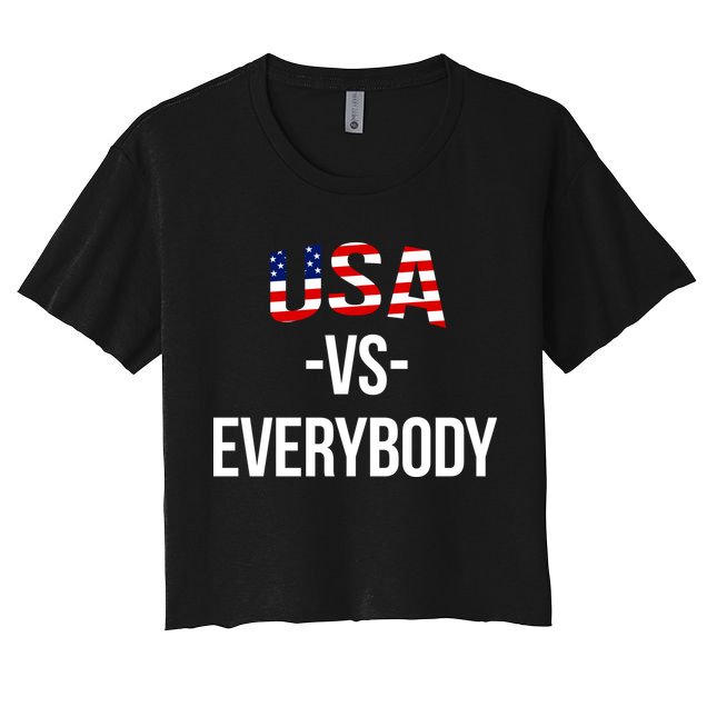 USA Vs Everybody Crop Top