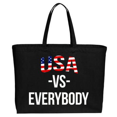 USA Vs Everybody Cotton Canvas Jumbo Tote