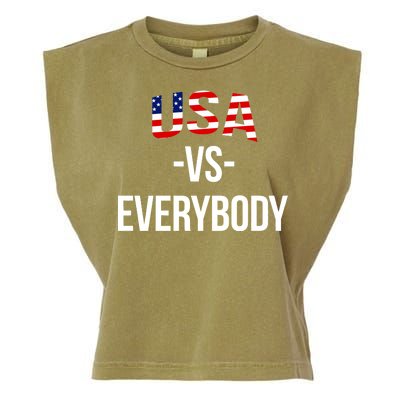 USA Vs Everybody Garment-Dyed Women's Muscle Tee