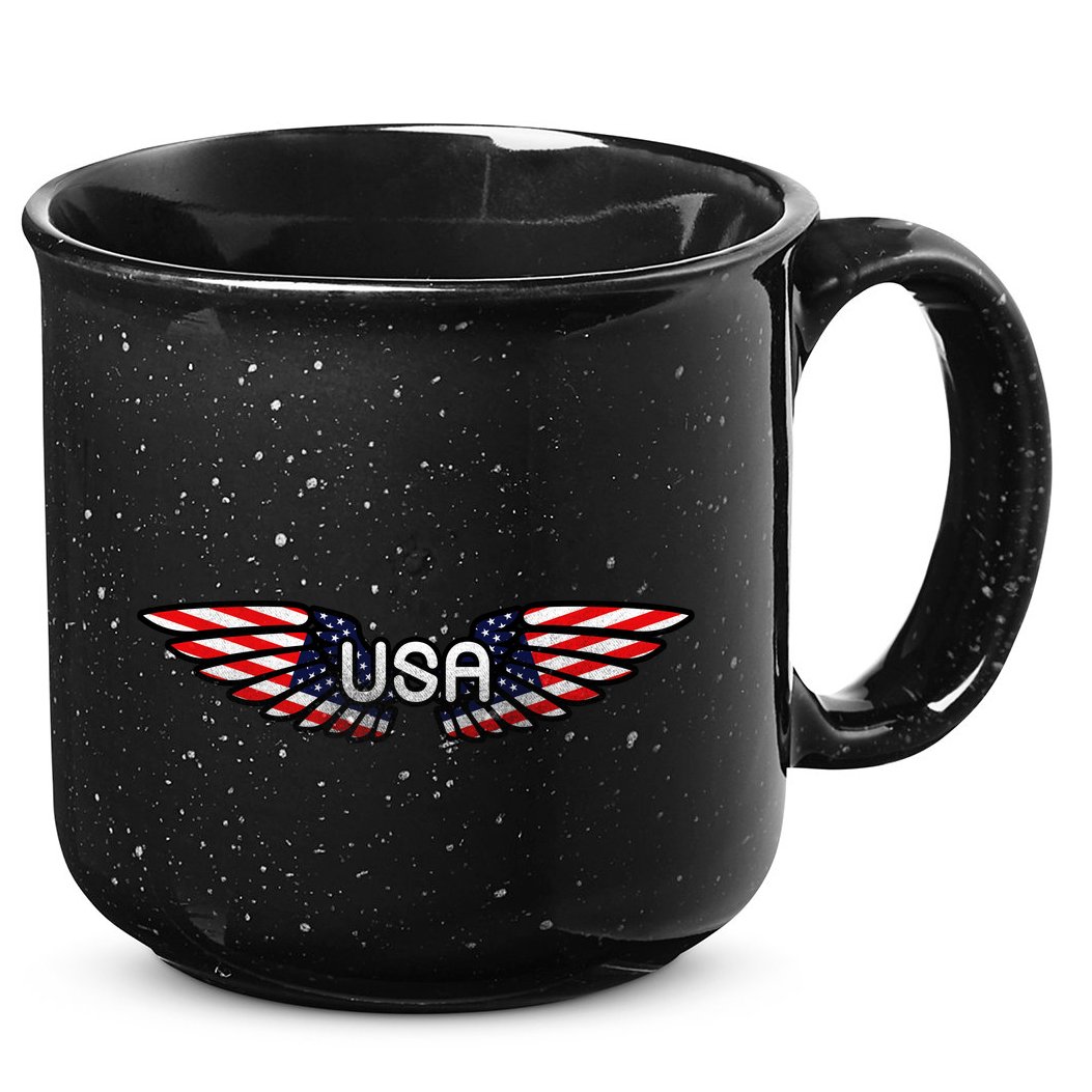 USA Wing Crest Logo 15oz Campfire Ceramic Mug