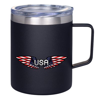 USA Wing Crest Logo 12oz Stainless Steel Coffee Mug