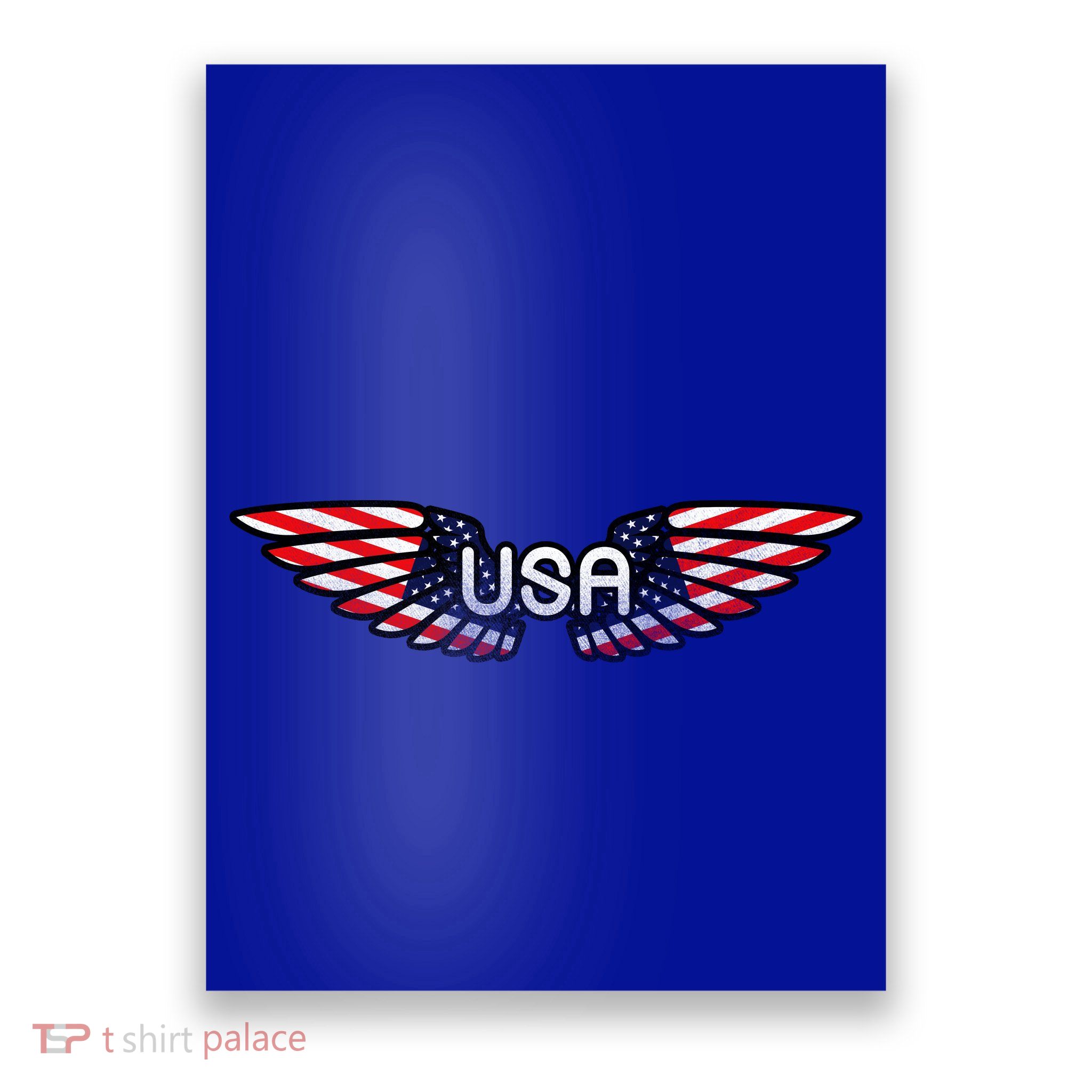 USA Wing Crest Logo Poster