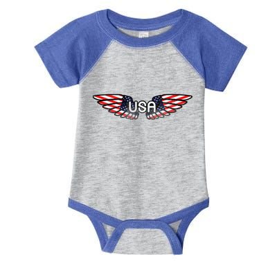 USA Wing Crest Logo Infant Baby Jersey Bodysuit