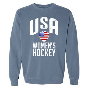 USA Women's Hockey Winter Sports Games Garment-Dyed Sweatshirt