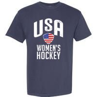 USA Women's Hockey Winter Sports Games Garment-Dyed Heavyweight T-Shirt