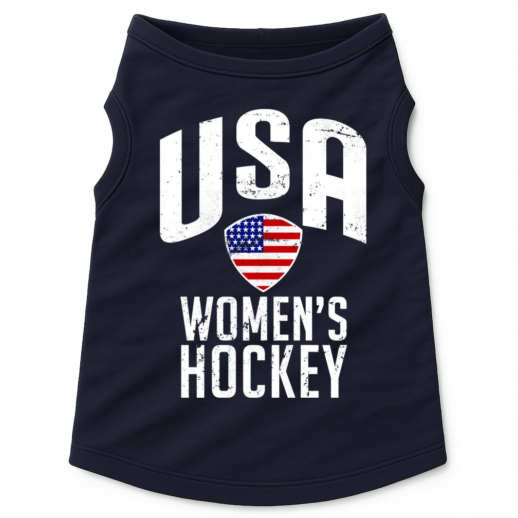 USA Women's Hockey Winter Sports Games Doggie Tank
