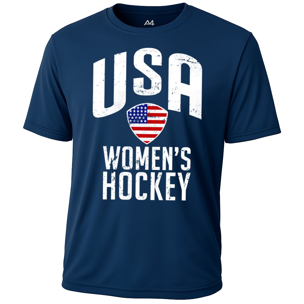 USA Women's Hockey Winter Sports Games Cooling Performance Crew T-Shirt