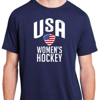 USA Women's Hockey Winter Sports Games Adult ChromaSoft Performance T-Shirt