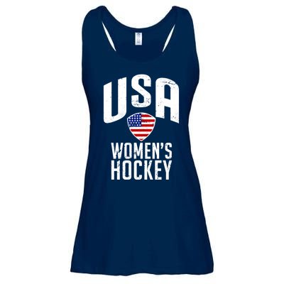 USA Women's Hockey Winter Sports Games Ladies Essential Flowy Tank