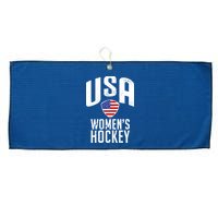 USA Women's Hockey Winter Sports Games Large Microfiber Waffle Golf Towel