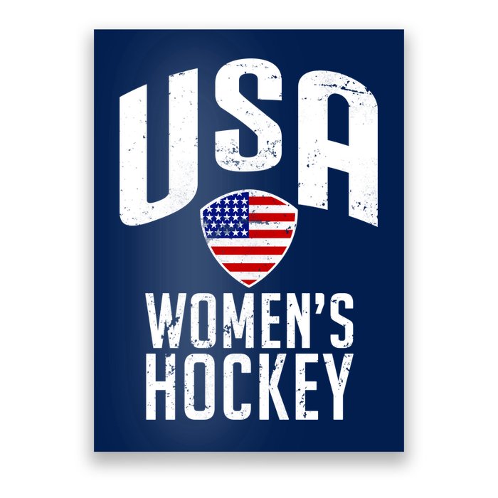 USA Women's Hockey Winter Sports Games Poster