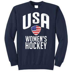 USA Women's Hockey Winter Sports Games Tall Sweatshirt