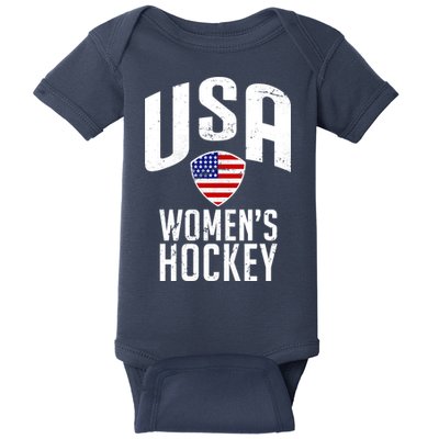 USA Women's Hockey Winter Sports Games Baby Bodysuit