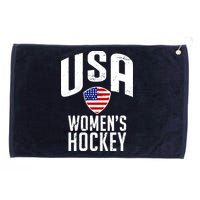 USA Women's Hockey Winter Sports Games Grommeted Golf Towel