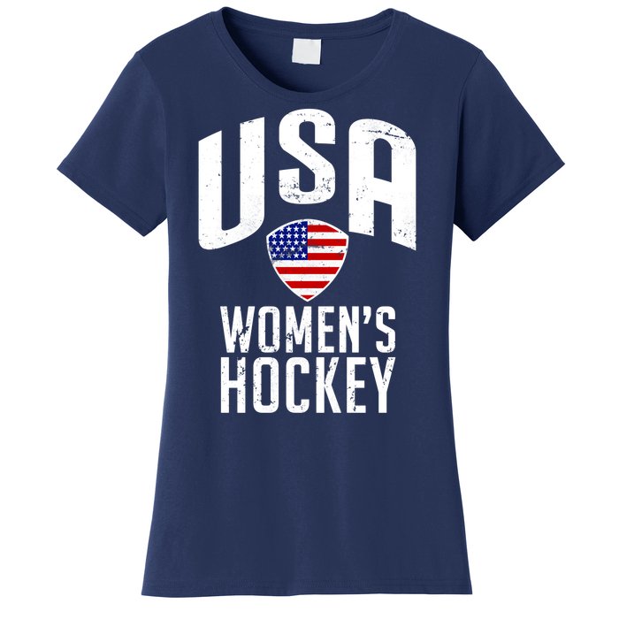 USA Women's Hockey Winter Sports Games Women's T-Shirt