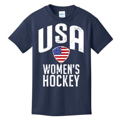 USA Women's Hockey Winter Sports Games Kids T-Shirt