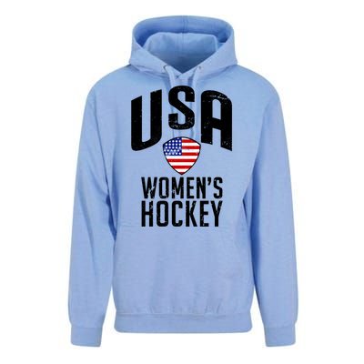 USA Women's Hockey Winter Sports Games Unisex Surf Hoodie