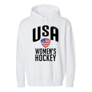 USA Women's Hockey Winter Sports Games Garment-Dyed Fleece Hoodie