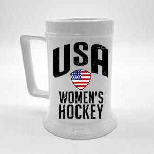 USA Women's Hockey Winter Sports Games Beer Stein