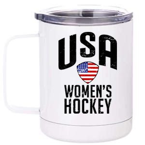 USA Women's Hockey Winter Sports Games 12 oz Stainless Steel Tumbler Cup