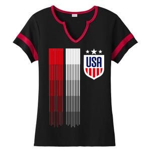 USA Women's Soccer Ladies Halftime Notch Neck Tee