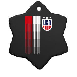 USA Women's Soccer Ceramic Star Ornament