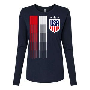 USA Women's Soccer Womens Cotton Relaxed Long Sleeve T-Shirt