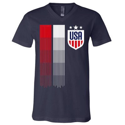 USA Women's Soccer V-Neck T-Shirt