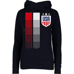 USA Women's Soccer Womens Funnel Neck Pullover Hood