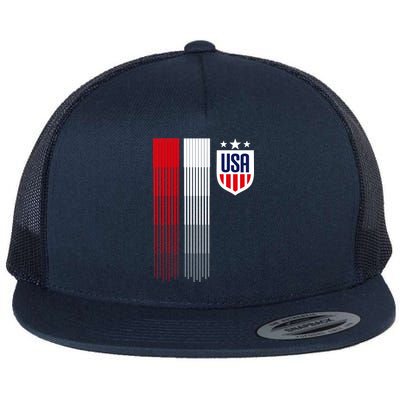 USA Women's Soccer Flat Bill Trucker Hat