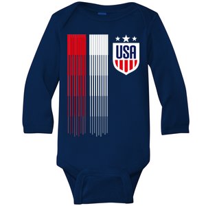 USA Women's Soccer Baby Long Sleeve Bodysuit