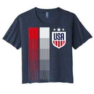 USA Women's Soccer Women's Crop Top Tee