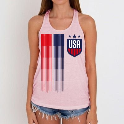 USA Women's Soccer Women's Knotted Racerback Tank