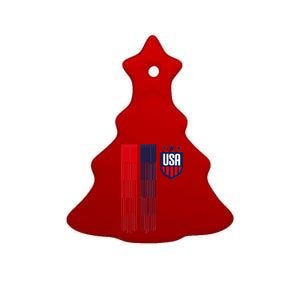 USA Women's Soccer Ceramic Tree Ornament