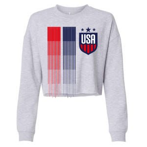 USA Women's Soccer Cropped Pullover Crew