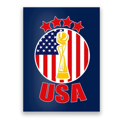 USA Women's Soccer Championship Poster
