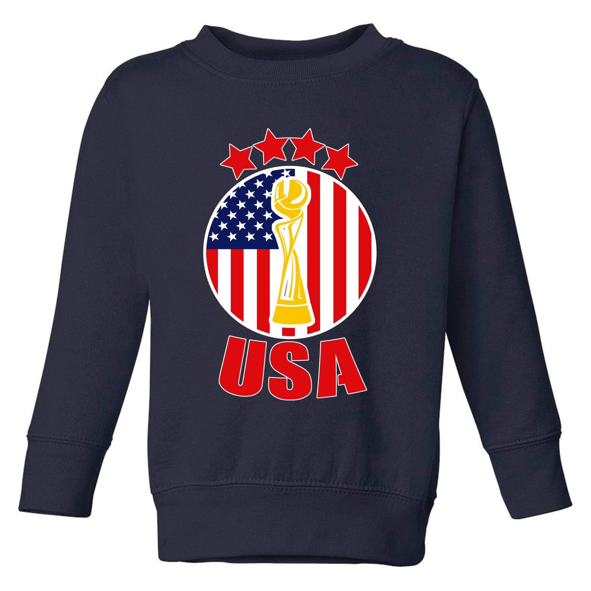 USA Women's Soccer Championship Toddler Sweatshirt